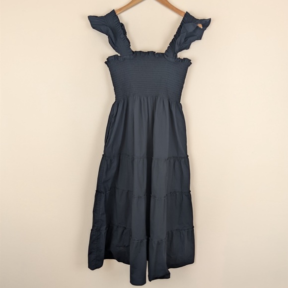 Hill House Home The Ellie Nap Dress - Square Neck - Smocked Bodice - Black - Picture 2 of 8